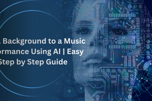 add a background to a music performance on ai