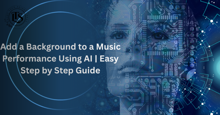 How to Add a Background to a Music Performance Using AI