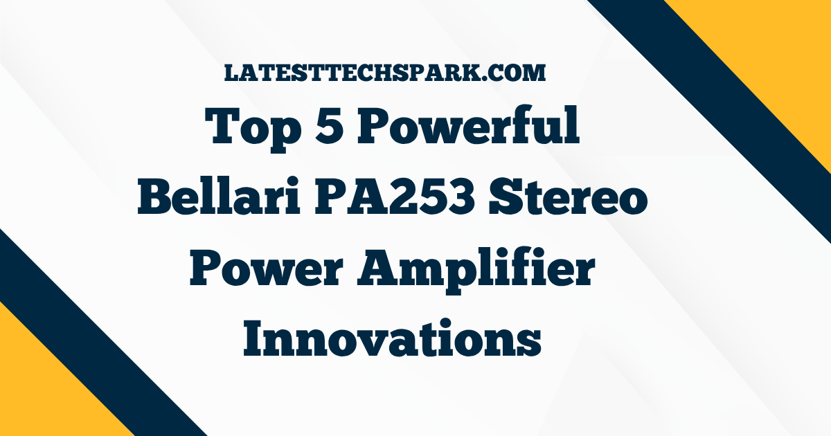 Bellari PA253 Stereo Power Amplifier