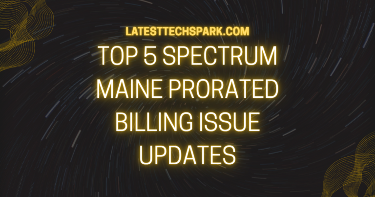 Spectrum Maine Prorated Billing Issue