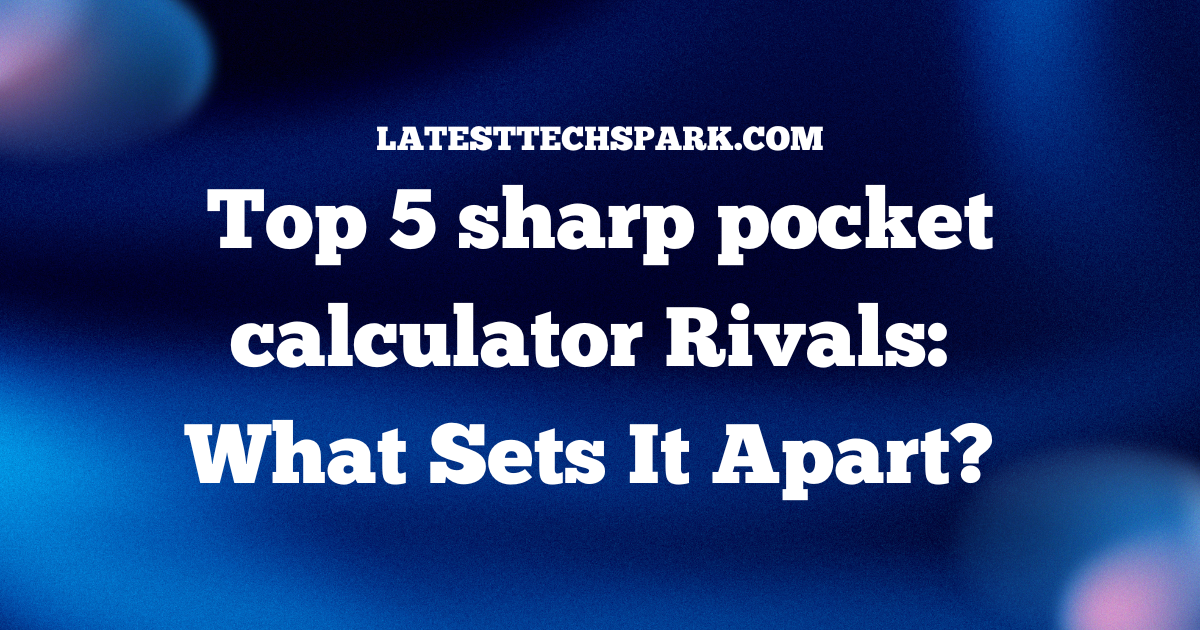 sharp pocket calculator